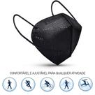 Kit 3 Máscaras Descartáveis KN95 WWDoll Cinco Camadas Preta Kit 3 Máscaras Descartáveis KN95 WWDoll Cinco Camadas Preta