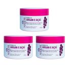 Kit 3 Mascaras Maochi de Hidratação e Nutrição Capilar Organica e Tratamento Para Cabelos Ressecados