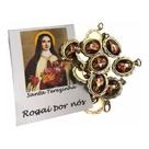 Kit 3 Medalhinha Medalha Santa Terezinha Pct 12