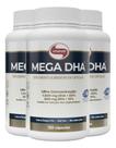 Kit 3 Mega DHA 1500mg Vitafor 120 Cápsulas
