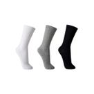 Kit 3 Meia Lupo 65% Algodao 3245 Branco/Mescla/Preto Kit 3 Meia Lupo 65% Algodao 3245 Branco/Mescla/Preto