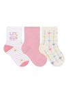 Kit/3 Meia Selene 1451.002 Bebê Menina Algodão T. 17/20 21/24