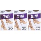 Kit 3 Meia Soquete Social Básica Natural Fio 20 - Trifil Kit 3 Meia Soquete Social Básica Natural Fio 20 - Trifil