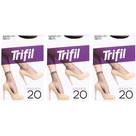 Kit 3 Meia Soquete Social Básica Preta Fio 20 - Trifil Kit 3 Meia Soquete Social Básica Preta Fio 20 - Trifil