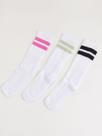 Kit 3 Meias Cano Longo Femininas MULTICOLORIDO