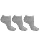 Kit 3 Meias Ogochi Cano curto Adulto Cinza