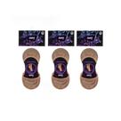 Kit 3 Meias Sapatilha Onfit Invisível chocolate