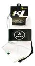 Kit 3 Meias Sem Costura Soquete Masculina Pacote Esportiva Tamanho:38/42COR:3 PARES BRANCO