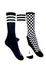 Kit 3 Meias Skate Bike Cano Alto Old School Van Divertid