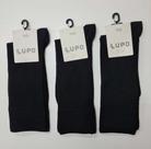 Kit 3 Meias Social Modal Masculina Lupo 1795 Tamanho 39 a 43. Cor:Preto Kit 3 Meias Social Modal Masculina Lupo 1795 Tamanho 39 a 43. Cor:Preto