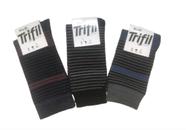 kit 3 Meias Trifil Cano Longo Listrada Masculina