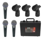 Kit 3 Microfone Dinamico Tipo Shure Beta Sm58 Prof Nfe
