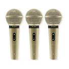 Kit 3 Microfone Profissional Le Son Com Fio Cardióide Sm58 P4