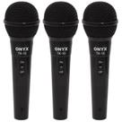 Kit 3 Microfones Dinâmicos com Fio TK 10 Onyx