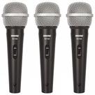 Kit 3 Microfones Profissionais Dinâmico SV 100 - SHURE