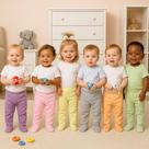 Kit 3 Mijão Com Pé Malha Culote Calça Algodão Menino M