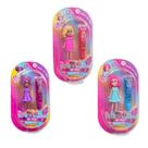 Kit 3 mini boneca makebrinq mini friends - polibrinq
