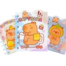 Kit 3 Mini Caderninhos Espiral Capivara Lenticular Escolar Kit 3 Mini Caderninhos Espiral Capivara Lenticular Escolar