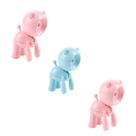 Kit 3 Mini Luminária Portátil Abajur LED Articulada Mesa Estudo Decorativa Multiuso Gato Escritório