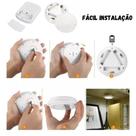Kit 3 Mini Luminárias LED Sem Fio Iluminação Para Diversos Ambientes COB SMD