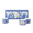 kit 3 Mini Velas em Porcelana Gold e Blue Castelbel