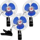 Kit 3 Mini Ventilador Veicular Carro Ônibus Caminhão De 15cm Kit 3 Mini Ventilador Veicular Carro Ônibus Caminhão De 15cm