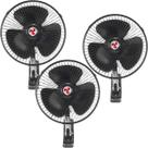Kit 3 Mini Ventilador Veicular Carro Ônibus Caminhão De 20cm
