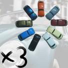 Kit 3 Miniatura Carro Fusca 770 Preto