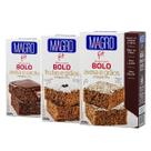 Kit 3 Mistura Lowçucar Bolo Zero Lactose Diet Integral Aveia Cacau 200G