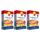 Kit 3 mistura pudim de coco diet leite condensado 135g lowçucar