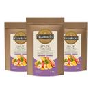 Kit 3 Mix de Frutas Desidratadas 100g Snack Saudável Chips Natural