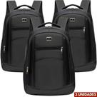 Kit 3 Mochilas Bolsa Mala Resistente Notebook Multifuncional Trabalho Faculdade Unissex Kit 3 Mochilas Bolsa Mala Resistente Notebook Multifuncional Trabalho Faculdade Unissex