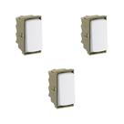 Kit 3 Mod Interruptor Intermediário Branco ZeffiaPial 680152