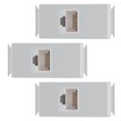 Kit 3 Módulo Aria Rede De Dados Rj45 Cat6 Tramontina