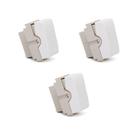 Kit 3 Módulo Interruptor 1 Simples Thesi Bticino Branc M2001