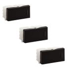 Kit 3 Modulo Interruptor Intermediario 10A Preto Tramontina