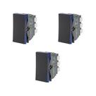 Kit 3 Modulo Interruptor Paralelo Preto Borne Pial Plus+
