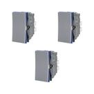 Kit 3 Módulo Interruptor Simples Cinza Pial Plus+ 611010CZ