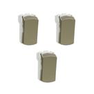 Kit 3 Modulo Interruptor Simples Miluz Dourado Schn S3B72013