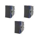 Kit 3 Modulo Interruptor Simples Preto Pial Plus+ 611010PT