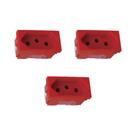 Kit 3 Modulo Tomada 20A 250V Pb 680161 Vermelho Zeffia Pial