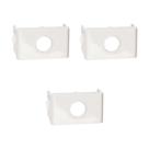 Kit 3 Módulos de Saída para Fio S404200 Branco Brilhante Lunare Up Schneider