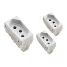 Kit 3 Módulos de Tomada 2p+T 10a/250v Branco Tramontina