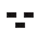 Kit 3 Modulos Tomada 10A Preto Liz Tramontina 57215/030
