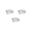 Kit 3 Módulos Tomada 10A S401107 Branco Lunare Up Schneider
