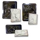 KIT 3 MOLDES PEDRAS NATURAIS P, M, G - Referência 104