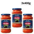 Kit 3 molho de tomate italiano olive barilla 400g tomates e azeitonas selecionadas estilo mediterrâneo