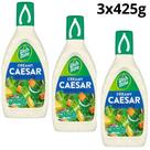 Kit 3 molho importado creme caesar wish bone 425g sabor tradicional e textura suave