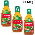 Kit 3 molho importado wish bone italiano 425g sabor tradicional para saladas