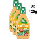 Kit 3 molho wish bone french deluxe 425g textura cremosa e sabor refinado